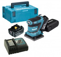 Makita DBO481RTJ 18V Finishing Sander LXT with 2 x 5Ah Batteries, Charger and MakPac Case £269.95
